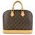 Borsa a mano Louis Vuitton Monogram Alma Canvas Leather Brown M51130