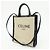Céline CELINE Small Vertical Cabas Canvas Leather 2WAY Bag Tote Bag Beige Black - vista 3