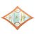 Hermès HERMES Plissiertes Seidentuch 100% GRONLAND Brown Light Blue - Ansicht 2
