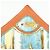 Hermès HERMES Plissiertes Seidentuch 100% GRONLAND Brown Light Blue - Ansicht 4