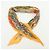 Hermès HERMES Foulard in Seta 100% Plissé AXIS MUNDI Orange - vista 11