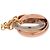 Collana Cartier Trinity K18 750YG/WG/PG Oro Giallo Bianco Rosa - vista 5