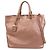 Borsa a mano e spalla 2Way PRADA in pelle Vitello Daino Rosa Metallizzato BN1713