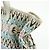 Céline Borsa a mano CELINE Macadam Canvas Leather Raffia Light Blue White - vista 17