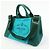 Borsa Tote 2Way PRADA Logo Canapa Triangle Logo Green Blue BN2642 - vista 3