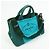 Borsa Tote 2Way PRADA Logo Canapa Triangle Logo Green Blue BN2642 - vista 4