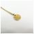 Christian Dior Logo Circle Pendant Metallkette Gold - Ansicht 5