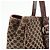 Céline Borsa Tote e borsa a mano CELINE Macadam in tela e pelle embossed Marrone - vista 14