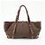 Céline CELINE Borsa Tote in tela logo e pelle embossed Marrone - vista 2