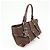 Céline CELINE Borsa Tote in tela logo e pelle embossed Marrone - vista 4