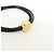 Bracciale Pebble in pelle Anagram LOEWE Nero - vista 5