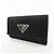 PRADA Portachiavi in nylon e pelle con logo Triangle e 6 anelli 1M0222 - vista 3