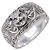 Anello GUCCI Interlocking G Arabesque Cat Head SV925 Silver #15 US7