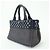 Borsa 2Way PRADA Canapa Mini Triangle Logo in tela denim Navy 1BG439 - vista 3