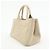 PRADA Canapa Triangle Logo Canvas 2Way Hand Bag Shoulder Bag Beige - vista 3