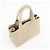 PRADA Canapa Triangle Logo Canvas 2Way Hand Bag Shoulder Bag Beige - vista 4