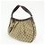 Borsa a tracolla GUCCI Sukey Interlocking G GG Canvas Beige Brown 232955 - vista 3