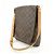 Borsa a tracolla Louis Vuitton Monogram Musette Marrone M51256 - vista 3