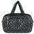 Borsa a mano Boston CHANEL COCO COCOON in nylon e pelle Nera A47205