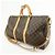 Louis Vuitton Monogram Keep All Bandouliere 50 Borsa Boston Marrone M41416 - vista 3