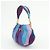 Borsa a tracolla e borsa a mano 2Way in pelle con logo PRADA Viola Blu Turchese - vista 3