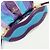 Borsa a tracolla e borsa a mano 2Way in pelle con logo PRADA Viola Blu Turchese - vista 7