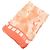 CHANEL COCO Mark Seidentuch 100% Seide Rosa Orange Weiß