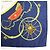 Hermès HERMES Carre 90 Seidentuch 100% Seide SPRINGS Navy Yellow - Ansicht 6