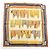 Hermès HERMES Carre 42 Seidentuch 100% LES SANGLES Orange Brown Yellow - Ansicht 2