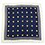 Sciarpa CHANEL COCO Mark 100% seta Coin Strip Navy Bianco Giallo