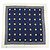 Sciarpa CHANEL COCO Mark 100% seta Coin Strip Navy Bianco Giallo - vista 2