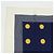 Sciarpa CHANEL COCO Mark 100% seta Coin Strip Navy Bianco Giallo - vista 3