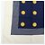Sciarpa CHANEL COCO Mark 100% seta Coin Strip Navy Bianco Giallo - vista 5