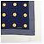 Sciarpa CHANEL COCO Mark 100% seta Coin Strip Navy Bianco Giallo - vista 6
