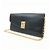 Céline Cartera larga con solapa y cadena de piel CELINE C Logo Negra - vista 3