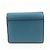 Billetera compacta tri-fold de piel Saddle Christian Dior Azul - vista 2