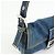 FENDI Mamma Baguette Borsa a tracolla in pelle e denim Blu 26424 - vista 14