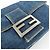FENDI Mamma Baguette Borsa a tracolla in pelle e denim Blu 26424 - vista 16