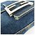 FENDI Mamma Baguette Borsa a tracolla in pelle e denim Blu 26424 - vista 17