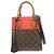 Louis Vuitton Monogram Fold Tote PM 2Way Bag Cerise Creme Noir M45389
