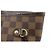 Borsa Tote Louis Vuitton Damier Ebene Canvas Leather Neverfull MM N51105 - vista 17