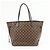 Borsa Tote Louis Vuitton Damier Ebene Canvas Leather Neverfull MM N51105 - vista 2