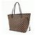 Borsa Tote Louis Vuitton Damier Ebene Canvas Leather Neverfull MM N51105 - vista 3