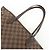 Borsa Tote Louis Vuitton Damier Ebene Canvas Leather Neverfull MM N51105 - vista 6