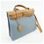 Hermès HERMES Herline Herbag Zip PM Toile Officier Vache Hunter Borsa 2Way Blu - vista 4