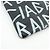 BALENCIAGA Pochette in pelle Graffiti Flat Pouch Nero Bianco - vista 9