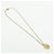 Collana Choker Christian Dior CD Logo in metallo e strass Oro - vista 2