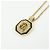 Collana Choker Christian Dior CD Logo in metallo e strass Oro - vista 3