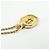 Collana Choker Christian Dior CD Logo in metallo e strass Oro - vista 5