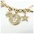 Christian Dior Logo S30 Montaigne Bee Star Metal Bag Charm Gold - vista 4